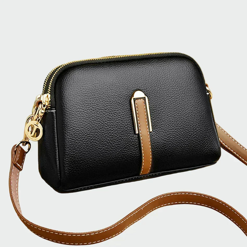 Bolsa de ombro de couro elegante