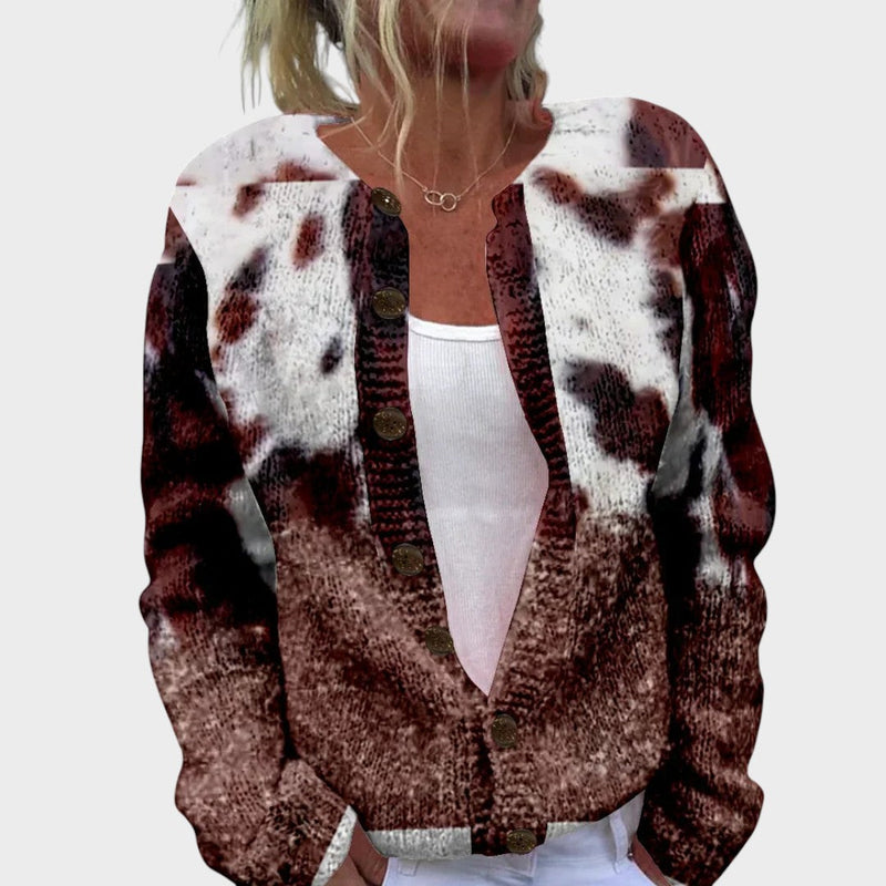 Sara - Cardigan Floral de Outono