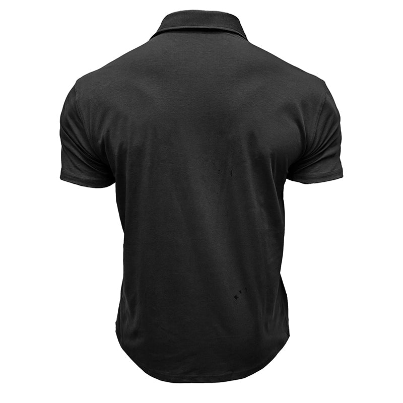 Camisa de algodão com bolsos