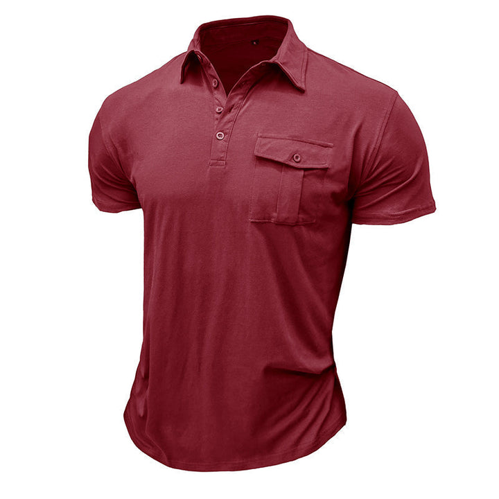 Camisa de algodão com bolsos