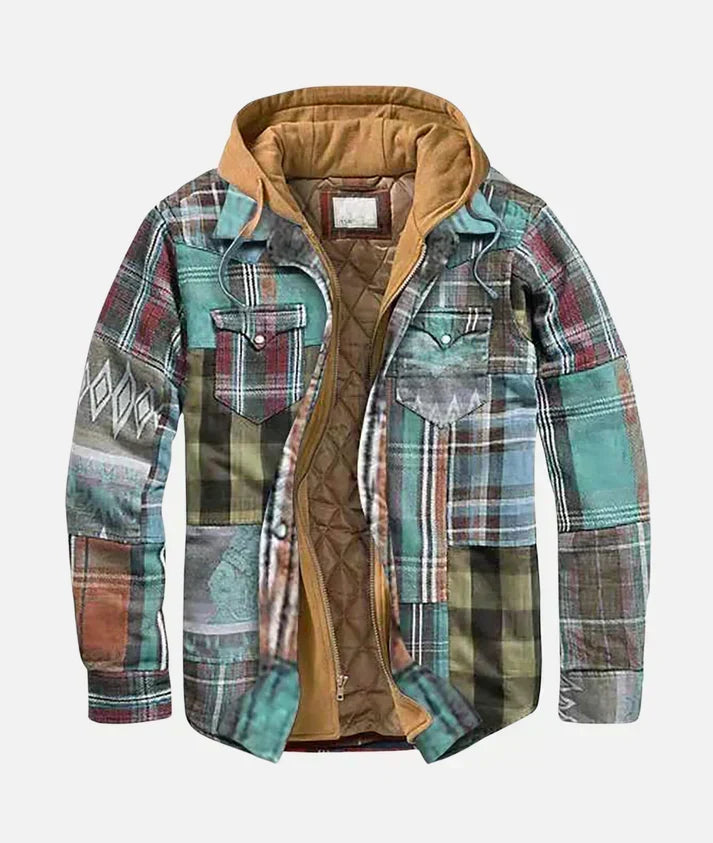 Varel | Casaco patchwork xadrez