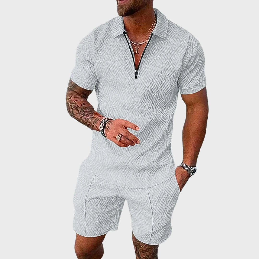 André - Conjunto de Camisa Polo e Calções