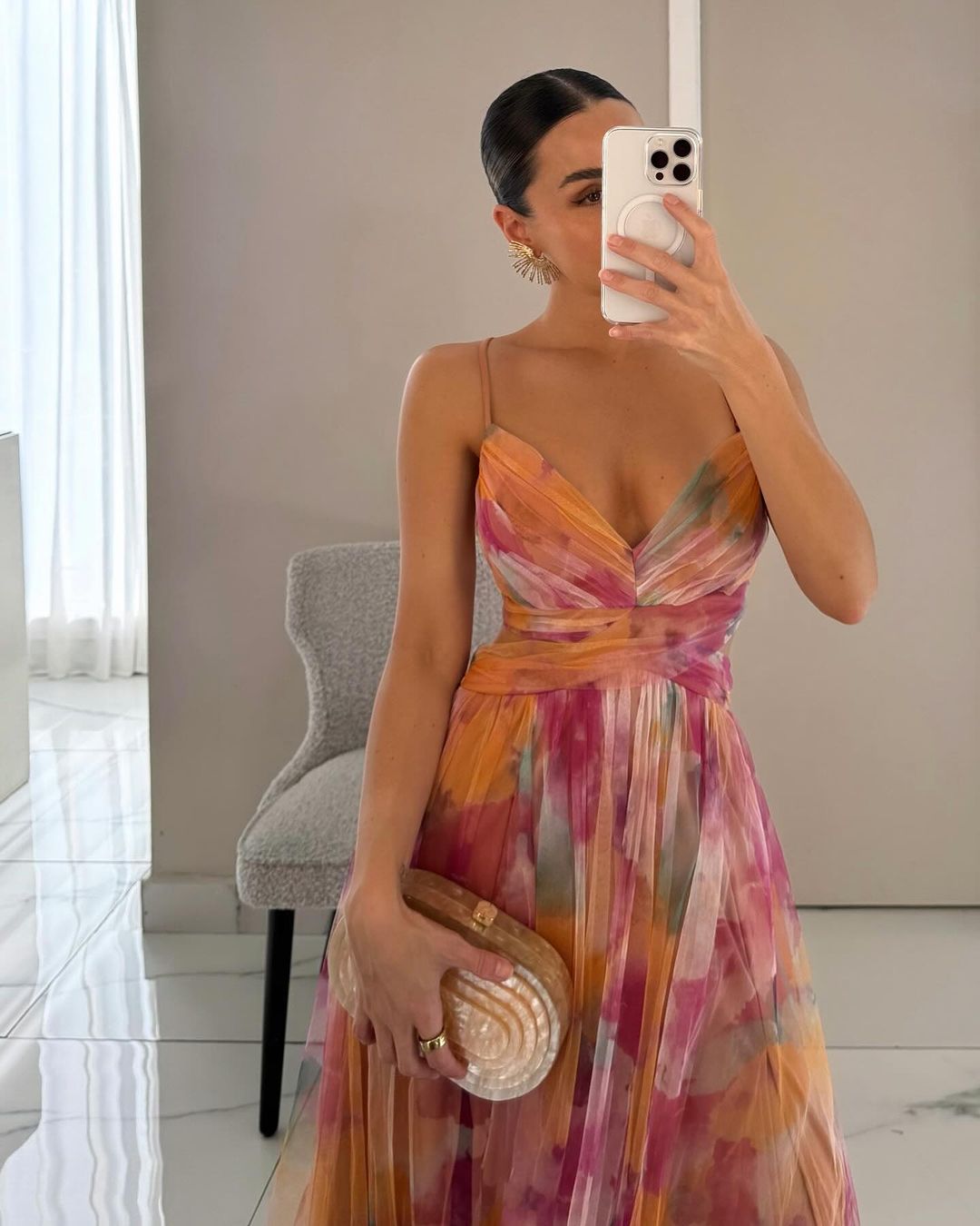 Giselle | Vestido maxi encantado com padrão floral