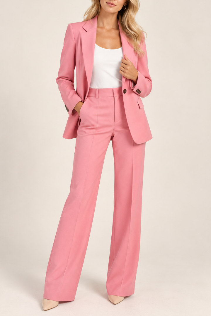 Palma | Conjunto de blazer com calças largas