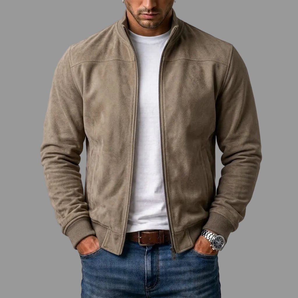 Ruben | Jaqueta bomber de camurça