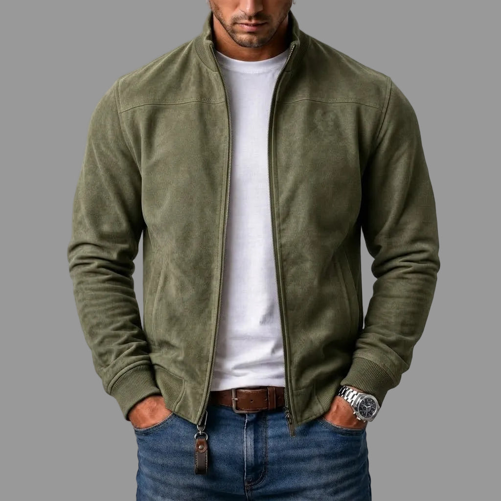 Ruben | Jaqueta bomber de camurça