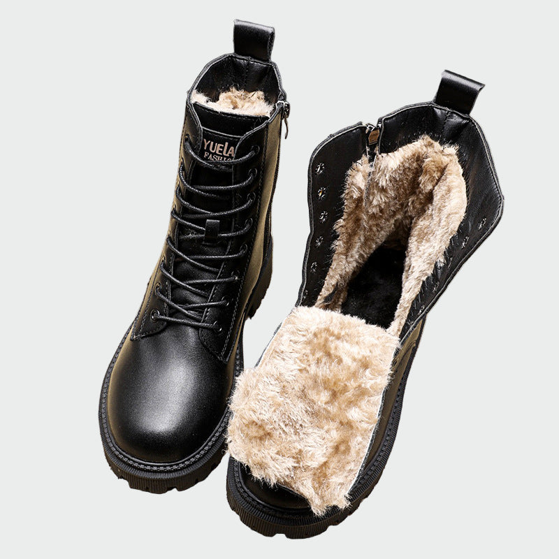 Botas de Inverno em Couro