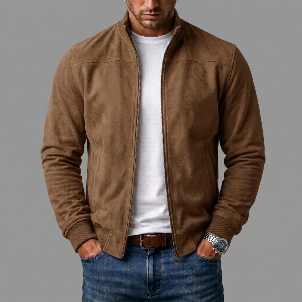 Ruben | Jaqueta bomber de camurça