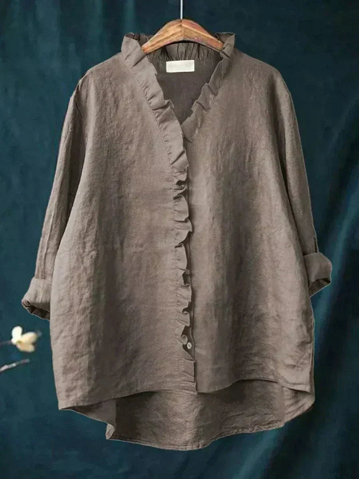 Eline | Blusa de Linho Elegante para o Verão